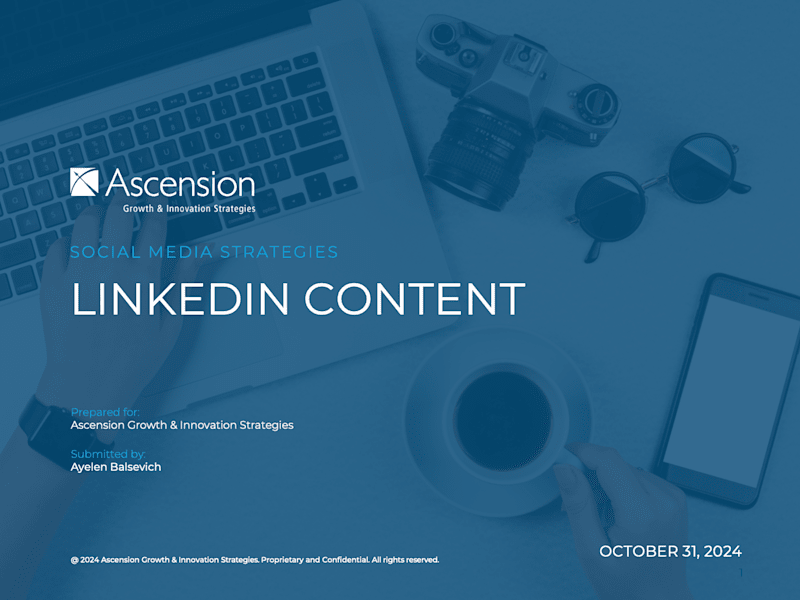 Cover image for LinkedIn Content Strategy for Ascension