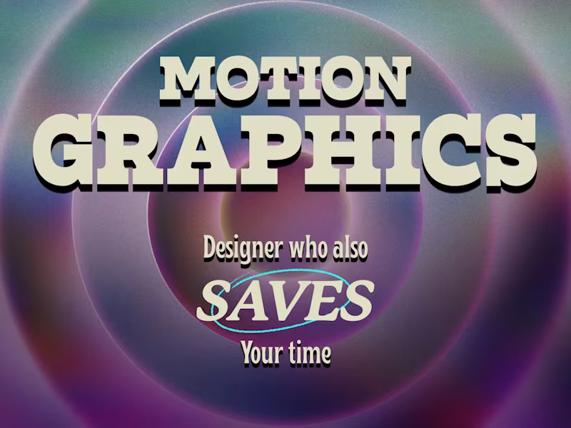 Cover image for Motion Graphics and Video Editing