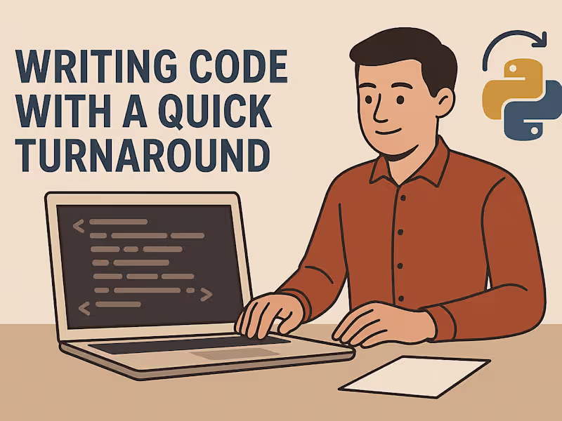 Cover image for Quick turn around python coding and AI application services
