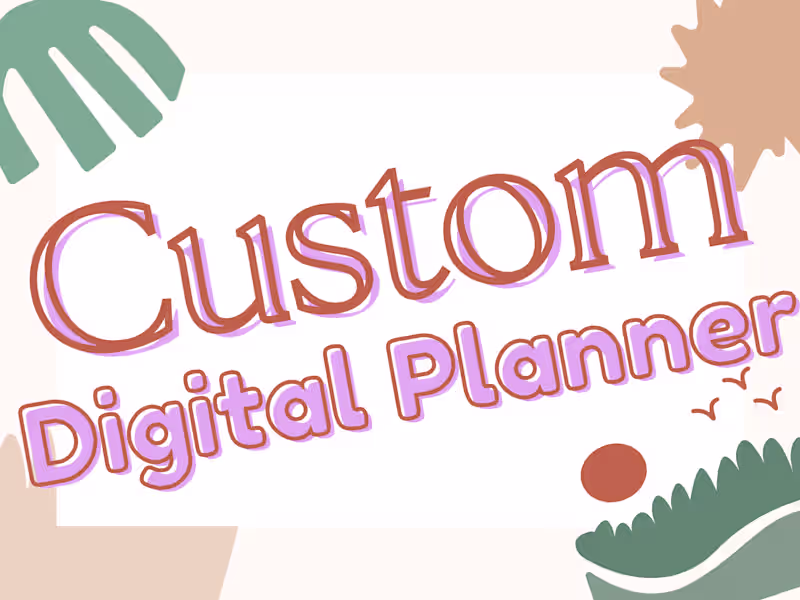Cover image for Custom Digital Planner