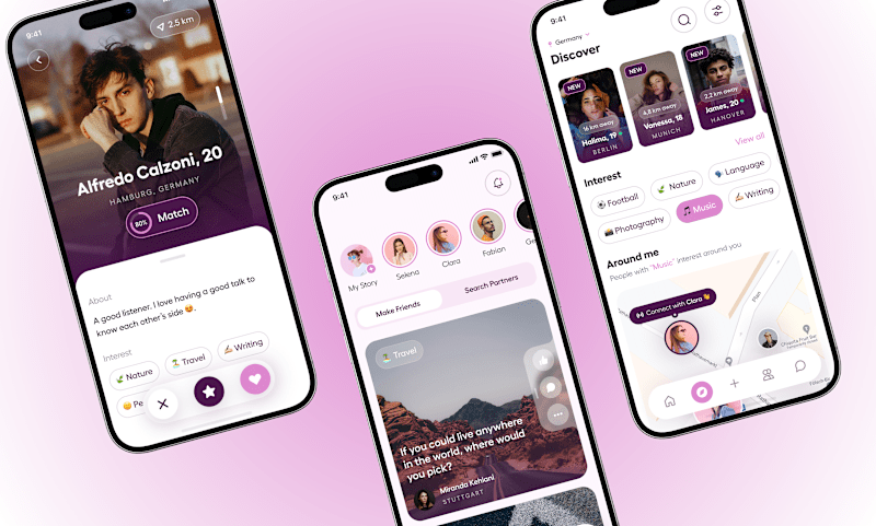 Cover image for HeartSync Dating App Development