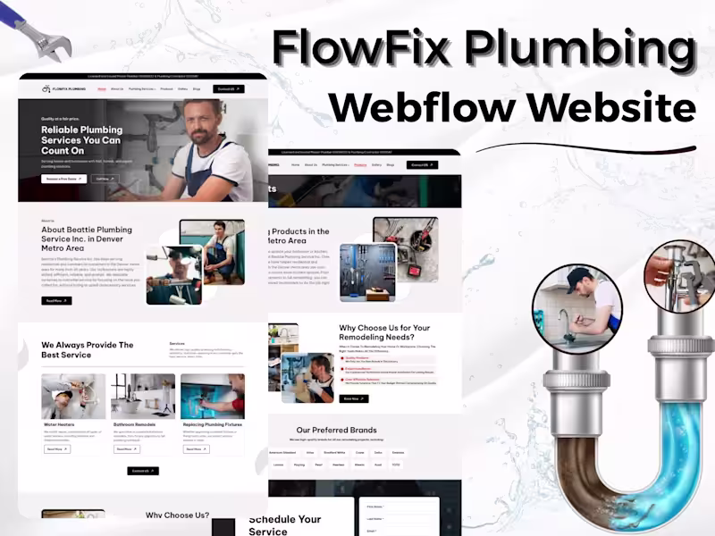 Cover image for Flow Fix Plumbing | Webflow Website