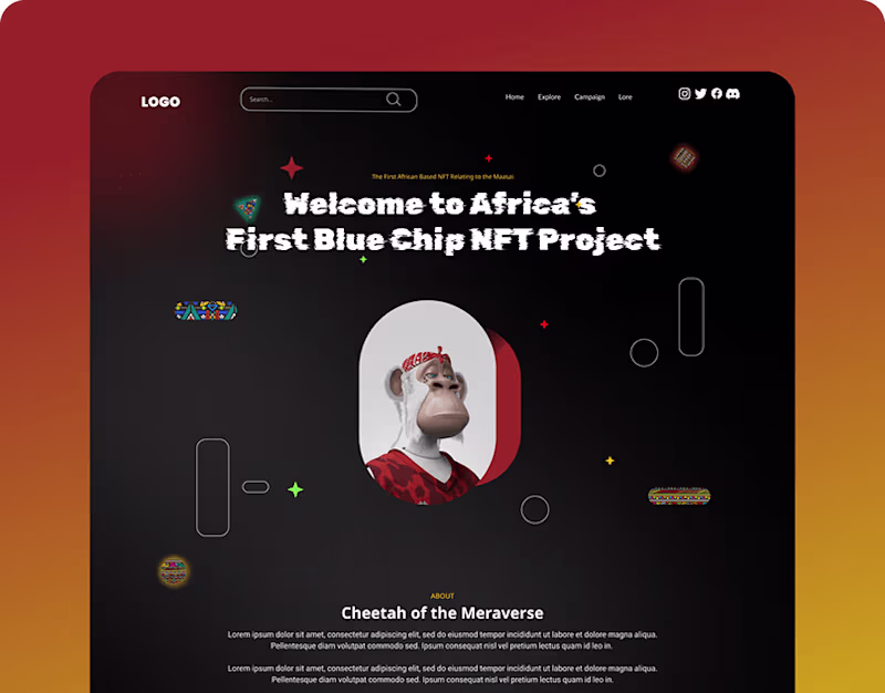 Cover image for Blue Chip:figma to webflow and wordpress :: Behance