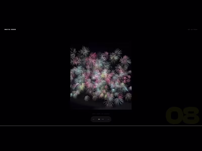 Cover image for Artist Portfolio — Interactive Web Prototype