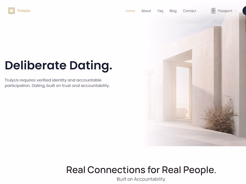 Cover image for TrulyUs - Deliberate Dating with Integrity