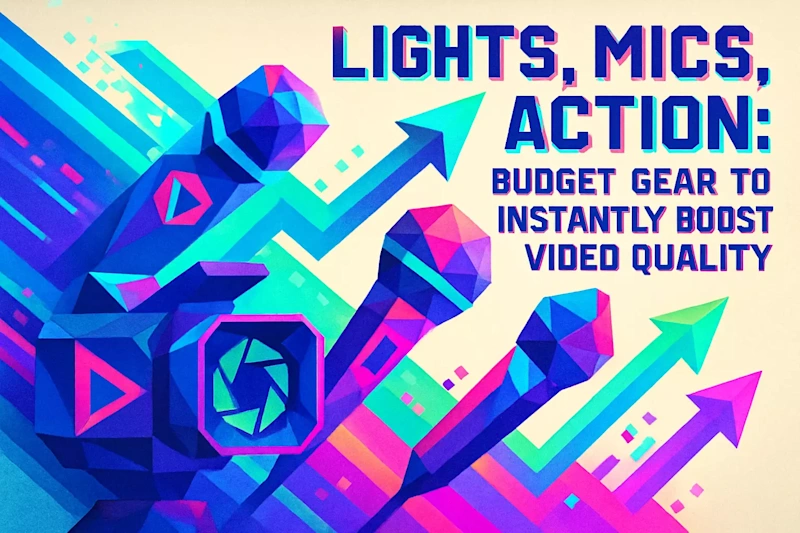 Cover image for Lights, Mics, Action: Budget Gear to Instantly Boost Video Quality