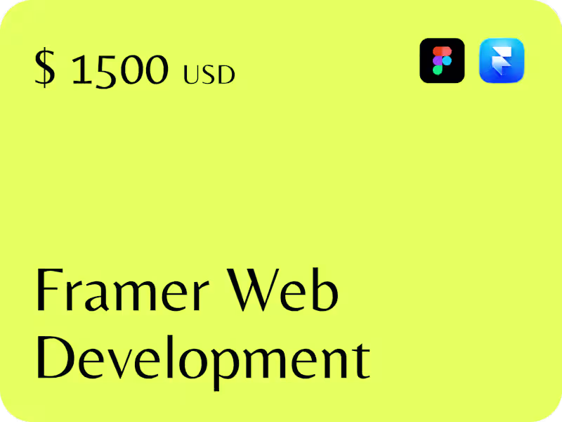 Cover image for Framer Landing Page Development