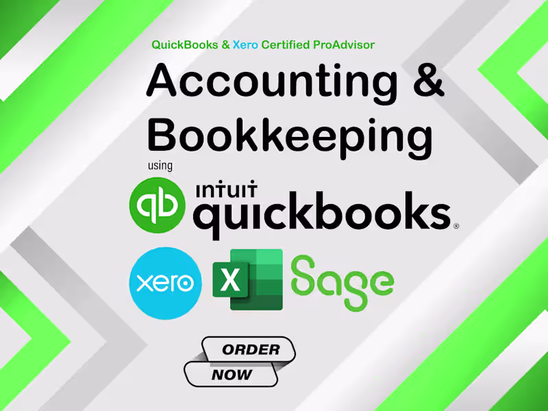 Cover image for accounting and bookkeeping using quickbooks online