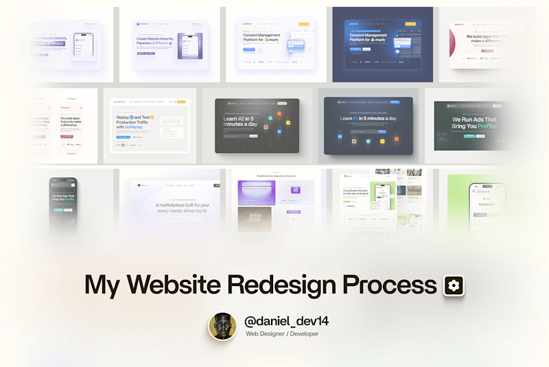 Cover image for My Website Redesign Process🛠️
