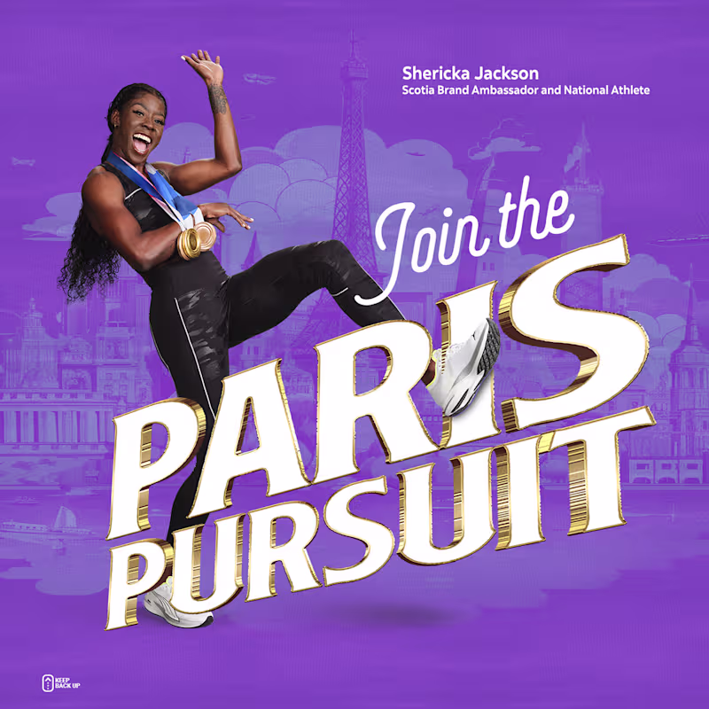 Cover image for Scotiabank - Shericka Jackson | Join the Paris Pursuit