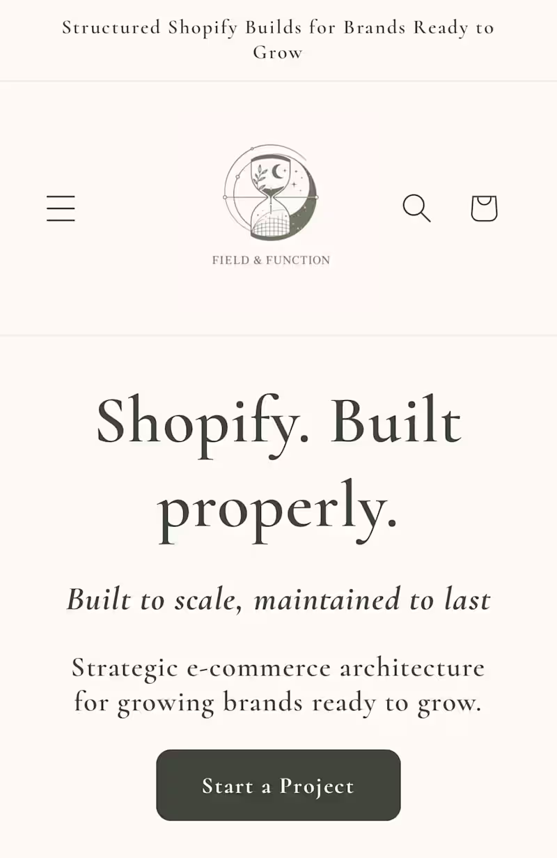 Cover image for Shopify Store Build (Strategy + Conversion-Led)