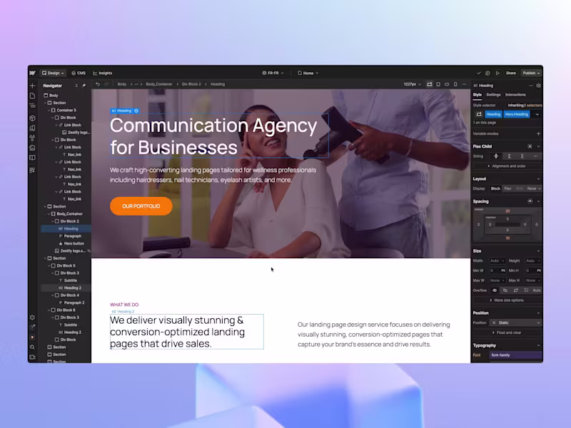 Cover image for No-Code Website Design (Webflow / Framer)