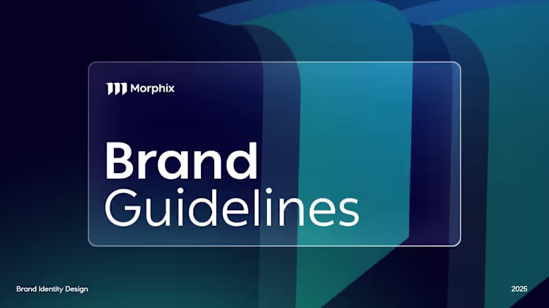 Cover image for Morphix - Brand Guidelines