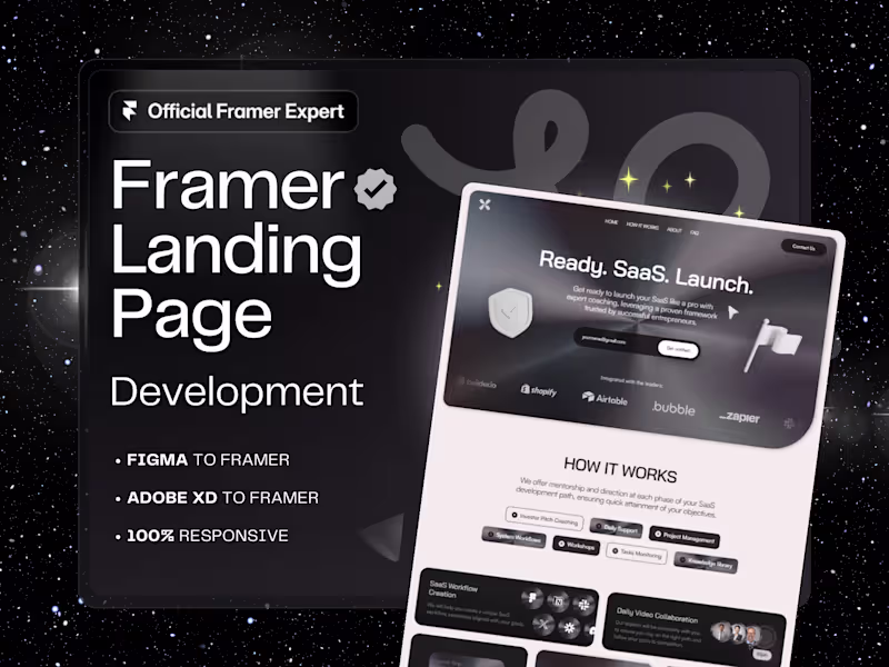 Cover image for Framer Landing Page Development