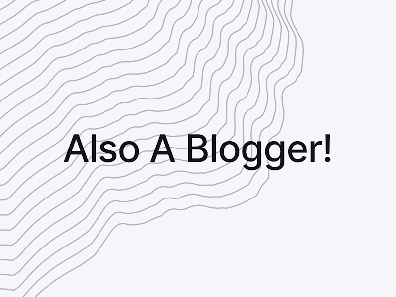 Cover image for Also A Blogger
