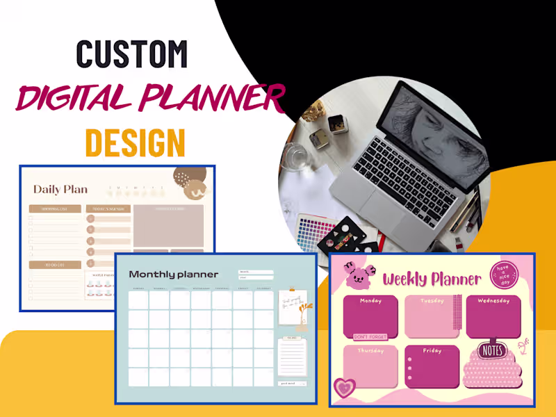 Cover image for I will design premium quality digital planner for your business 