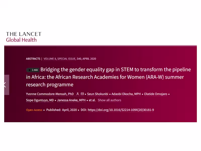 Cover image for Bridging the gender equality gap in STEM...