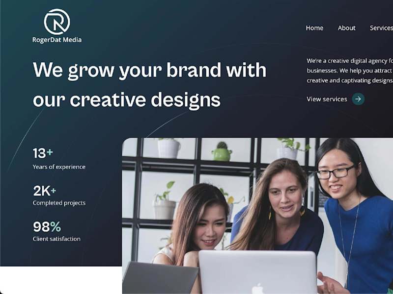 Cover image for RogerDat Media Business website