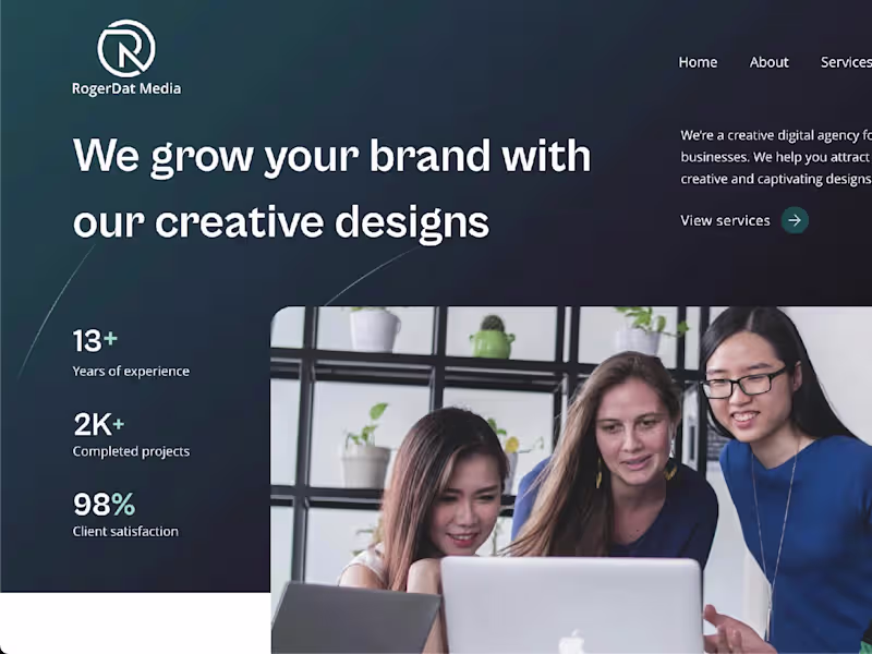 Cover image for RogerDat Media Business website