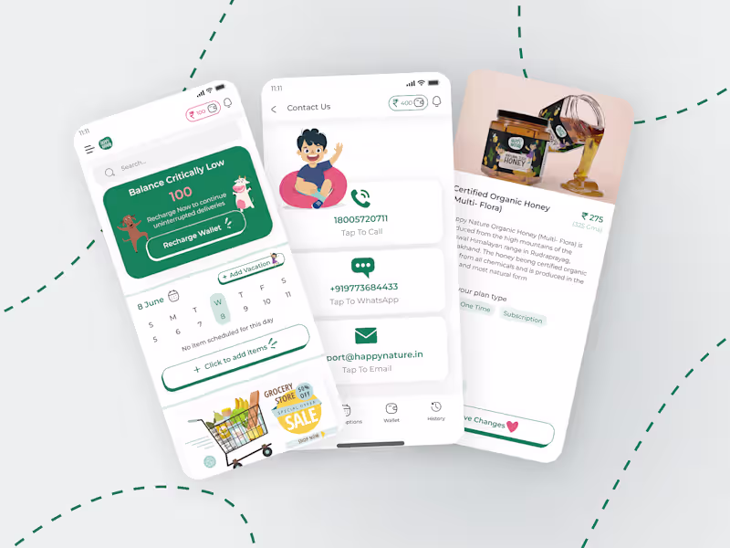 Cover image for App Design for an E-Commerce Grocery Delivery App