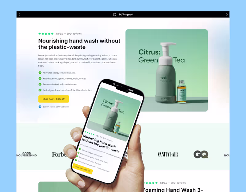 Cover image for Nourishing hand wash - Instant LP