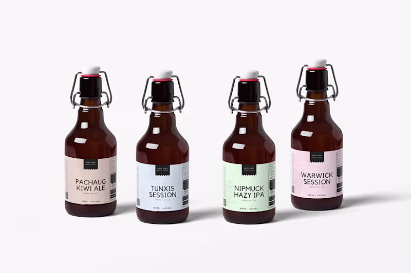 Cover image for Happy Bones Brewing Co Branding & Packaging on Behance