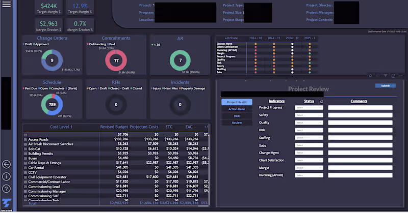 Cover image for Project Review Drill Through