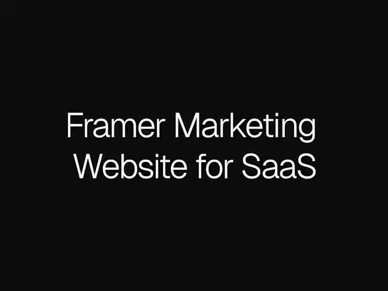 Cover image for Framer Product Website