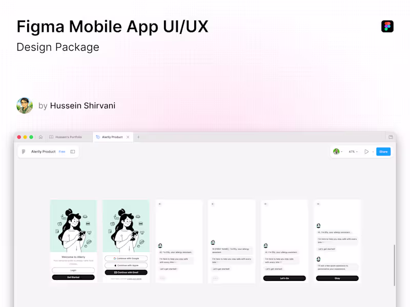 Cover image for Mobile App UI/UX Design