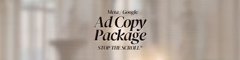 Cover image for Ad Copy Package (Meta / Google)