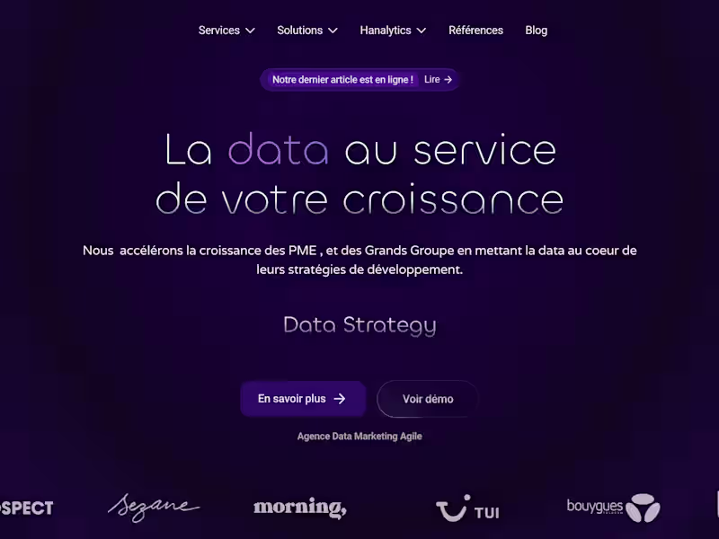 Cover image for Data Hanalytics – La data au service de votre croissance