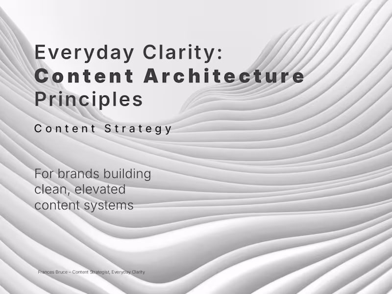 Cover image for Content Architecture defines the structure,