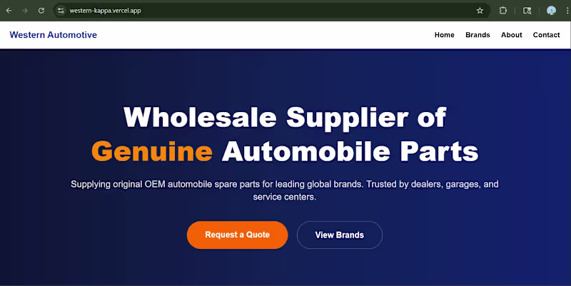 Cover image for Western Automotive is a trusted