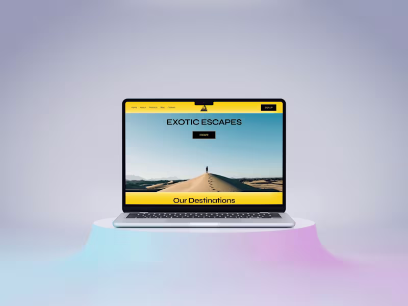 Cover image for Custom Squarespace Website for a Travel Agency