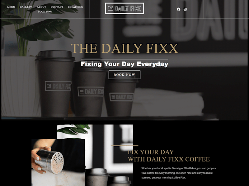 Cover image for Coffee Restaurant Menu + Booking WordPress Website