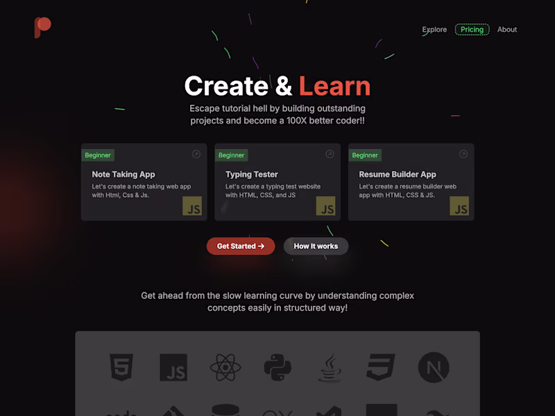 Cover image for Projectly - Learn programming by building real projects