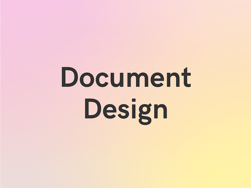 Cover image for Design for business documents
