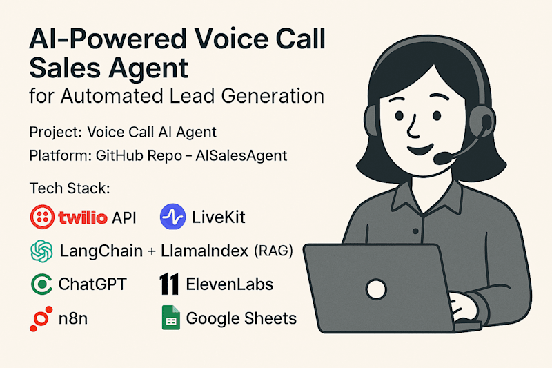 Cover image for AI-Powered Voice Call Sales Agent