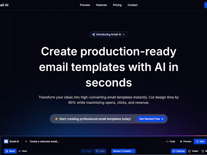 Cover image for Email AI - Professinal Email Template Builder Powered By AI