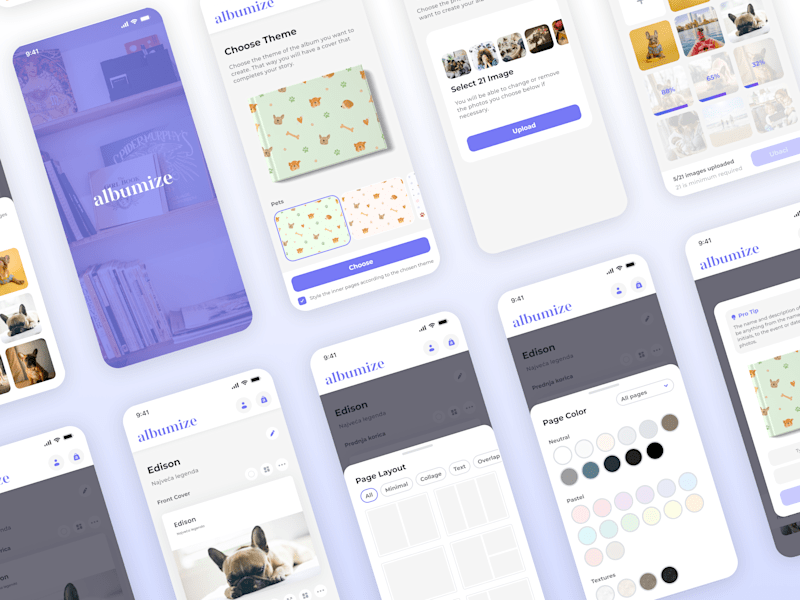 Cover image for UI/UX Design For Custom Photobook Creating Mobile & Web App