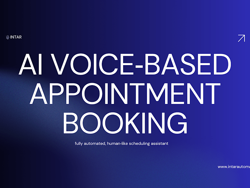 Cover image for Voice-Based Appointment Booking System Development