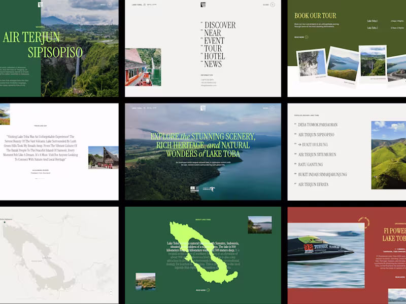 Cover image for Lake Toba Website