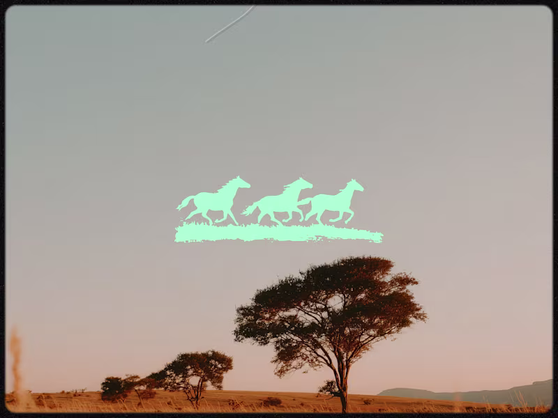 Cover image for Three horses -- High detailed