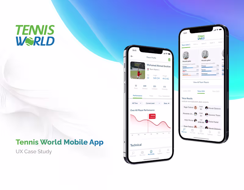 Cover image for Tennis World Mobile App