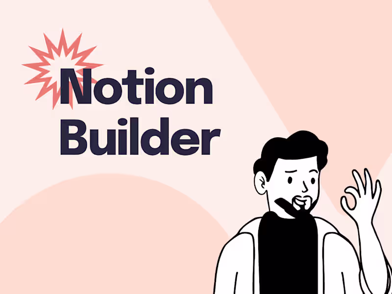 Cover image for Notion Builder