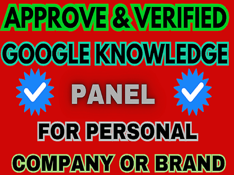 Cover image for I will build perfect google knowledge panel personal, brand