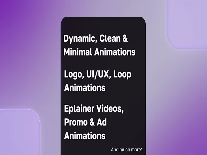 Cover image for Premium SaaS, explainer video and UI animations