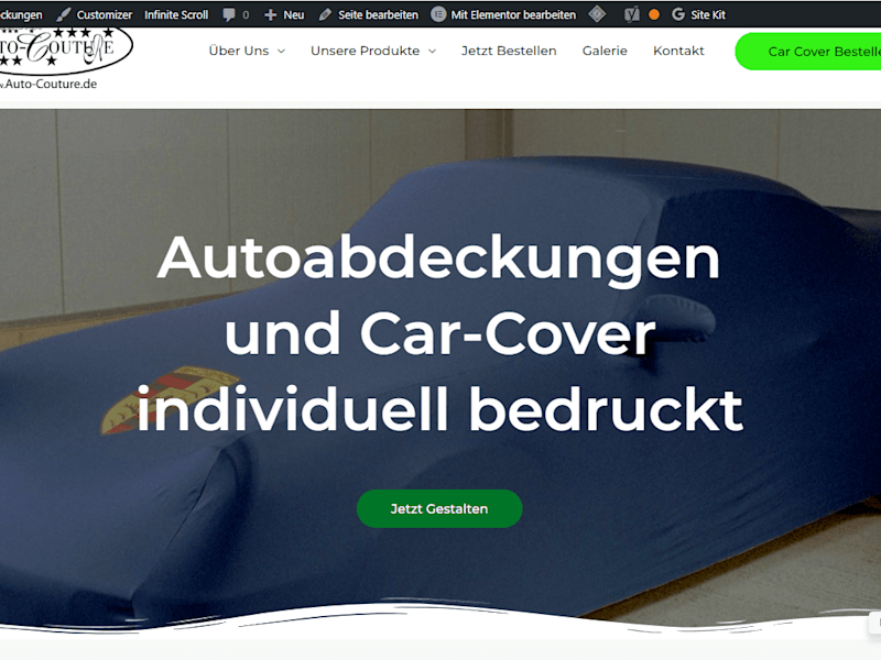 Cover image for Custom Car Cover Website Design - Web Design And Digital Market…