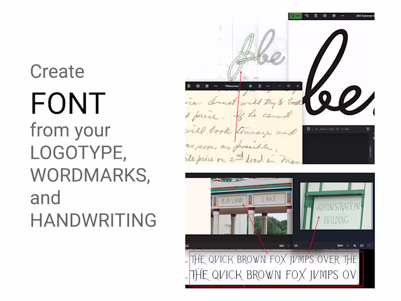 Cover image for Create Font from your Logotype, Wordmarks, and Handwriting