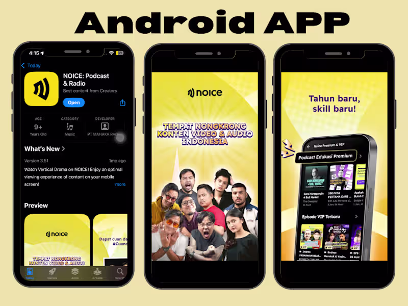 Cover image for NOICE App Development and Update